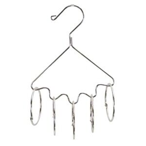 Accessory Organizer Hang Silver Open Ring Purchase Scarves Belts Ties Jewelry‎